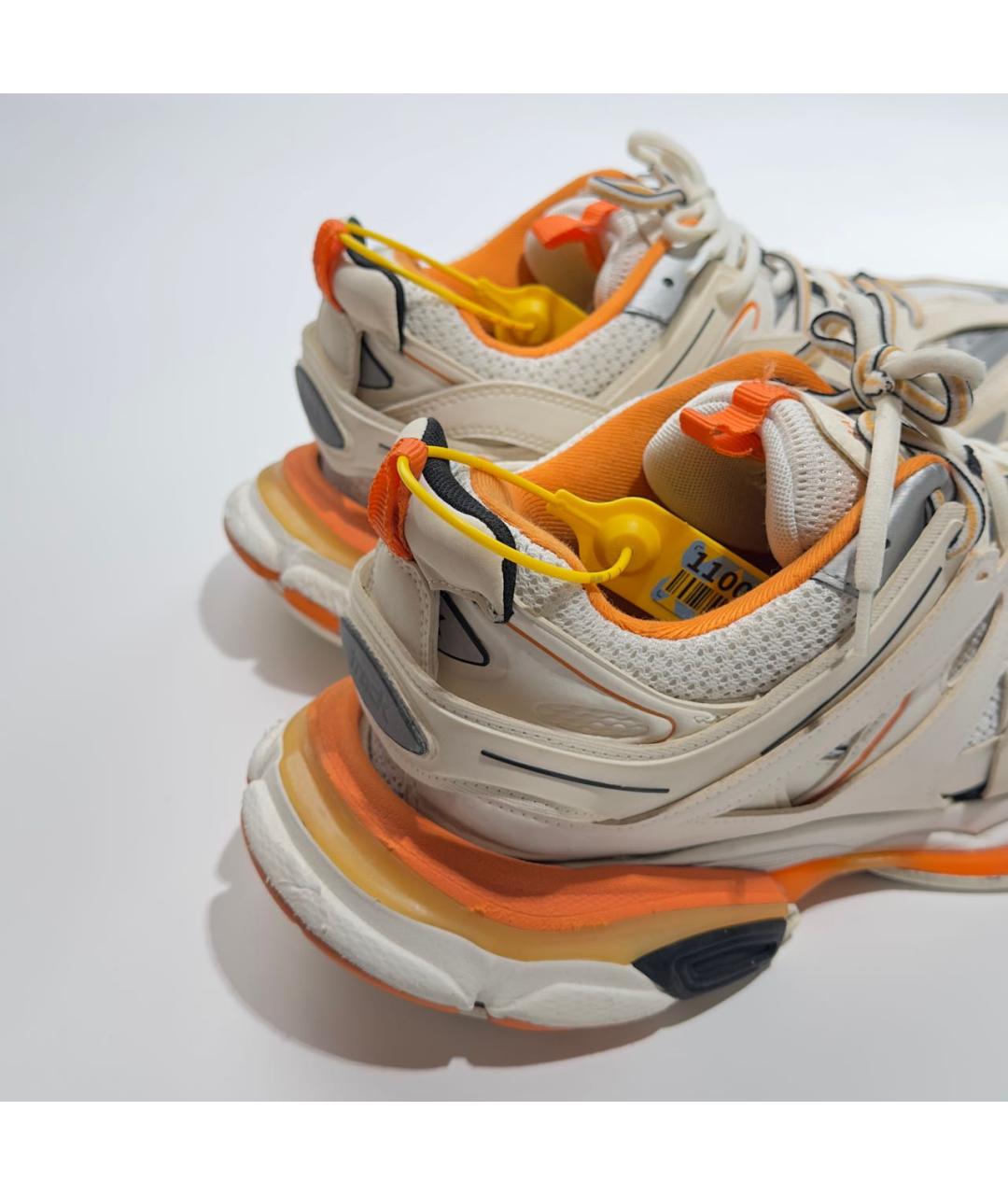 BALENCIAGA Оранжевое резиновые низкие кроссовки / кеды, фото 6