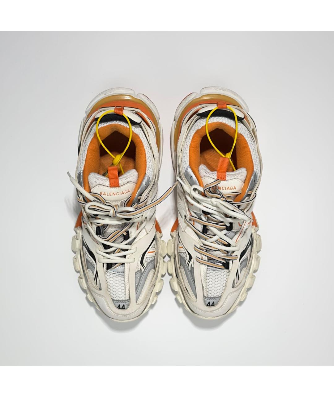 BALENCIAGA Оранжевое резиновые низкие кроссовки / кеды, фото 3