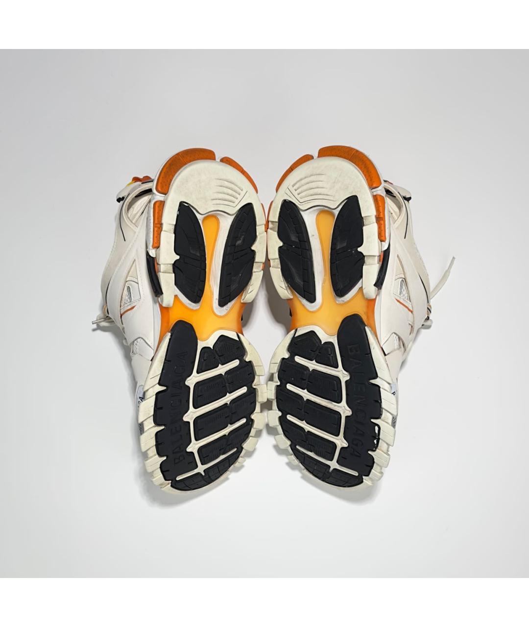 BALENCIAGA Оранжевое резиновые низкие кроссовки / кеды, фото 4