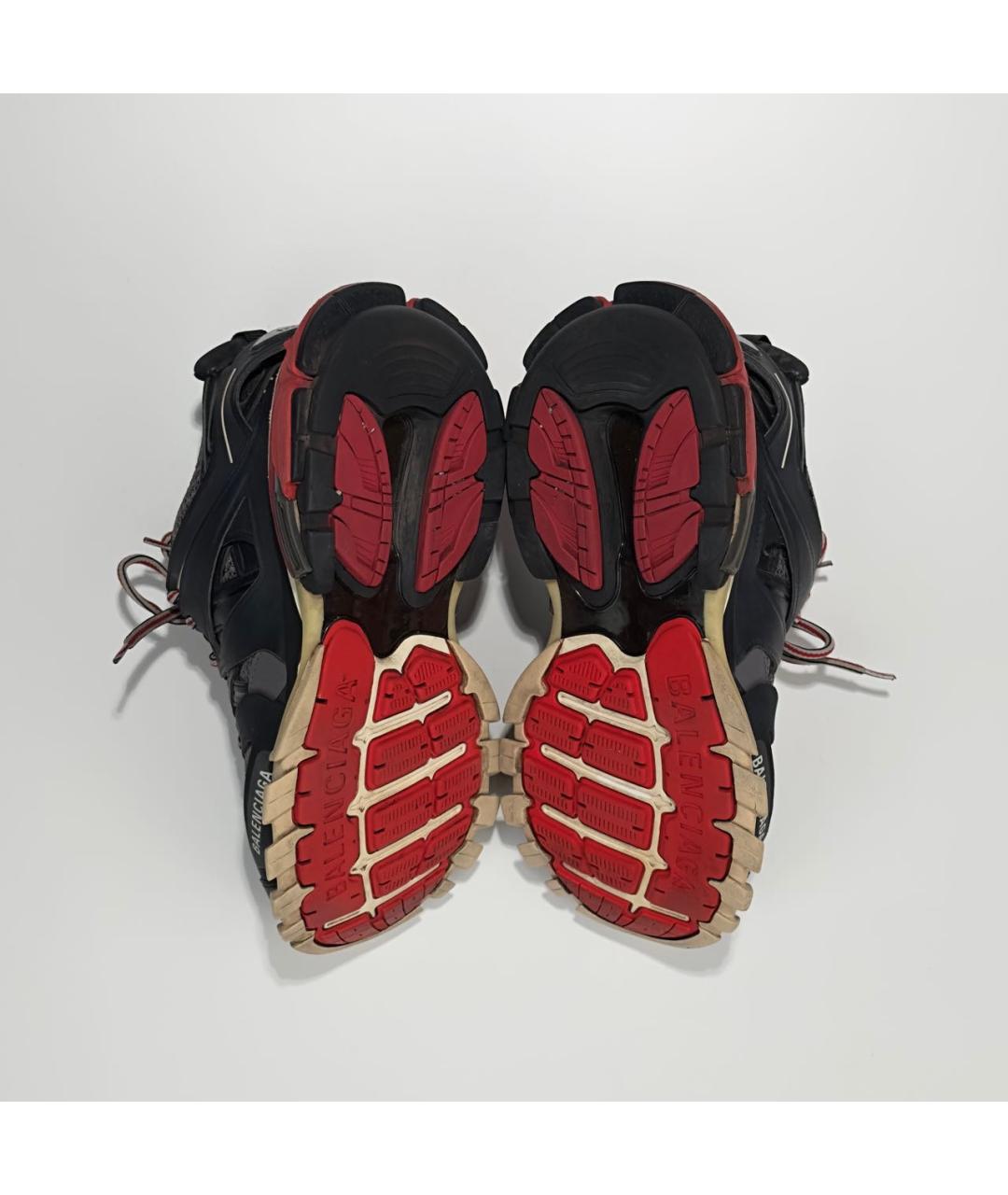 BALENCIAGA Черные текстильные низкие кроссовки / кеды, фото 4