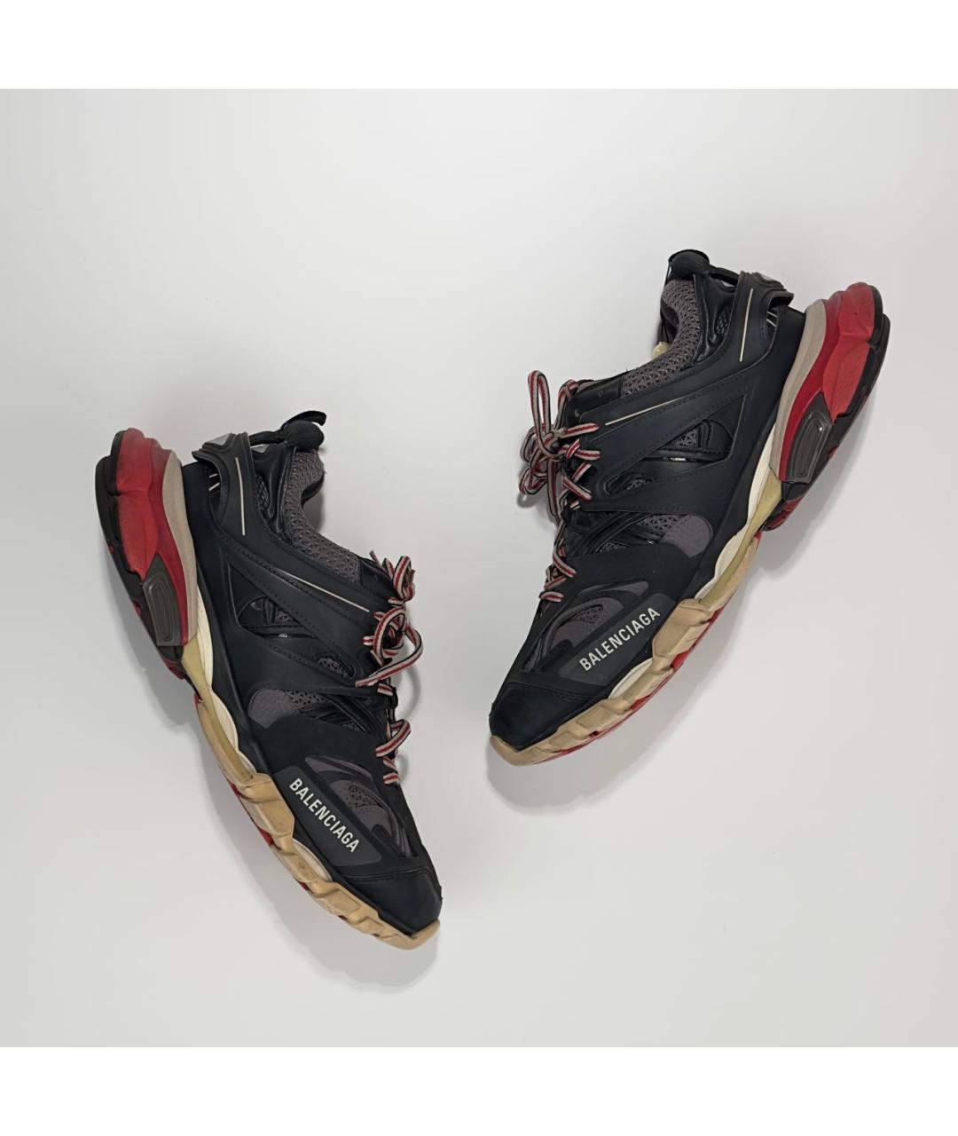 BALENCIAGA Черные текстильные низкие кроссовки / кеды, фото 7