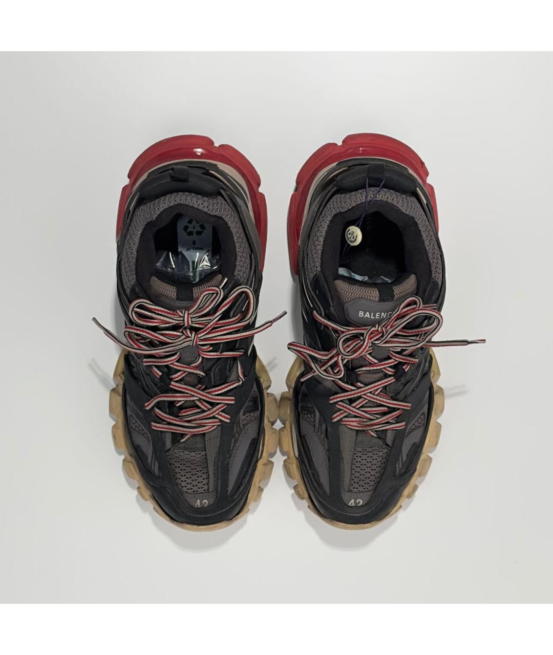 BALENCIAGA Черные текстильные низкие кроссовки / кеды, фото 3