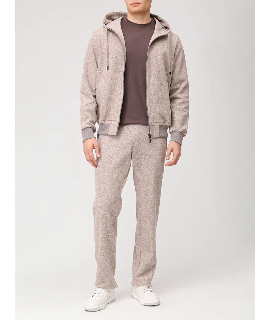 CAPOBIANCO Бежевый повседневный костюм, фото 2