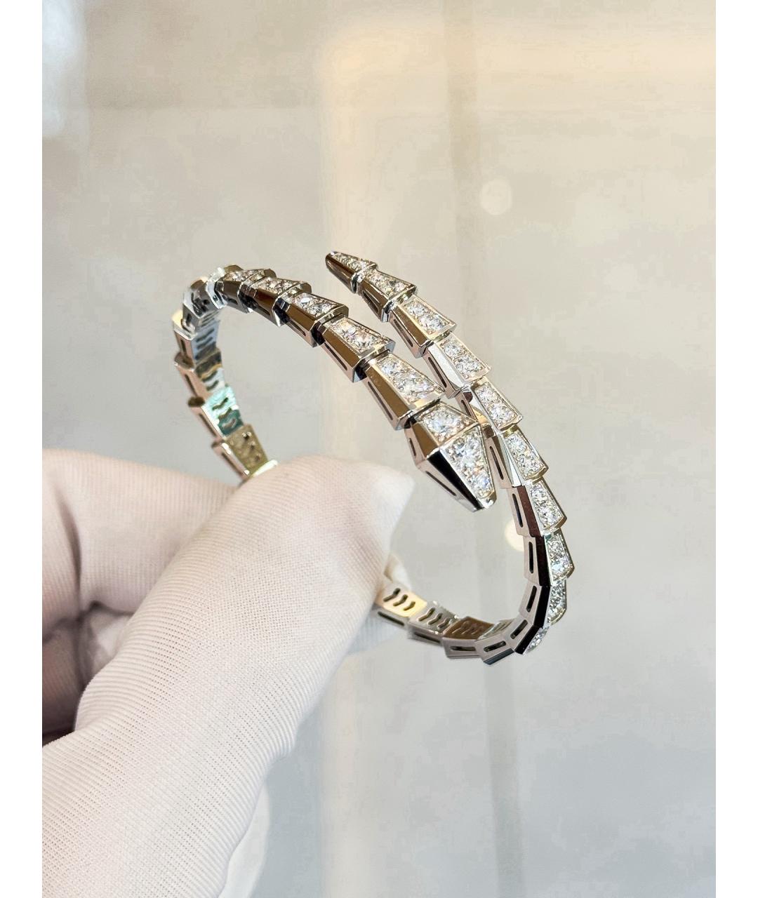 BVLGARI Серебрянный браслет из белого золота, фото 3