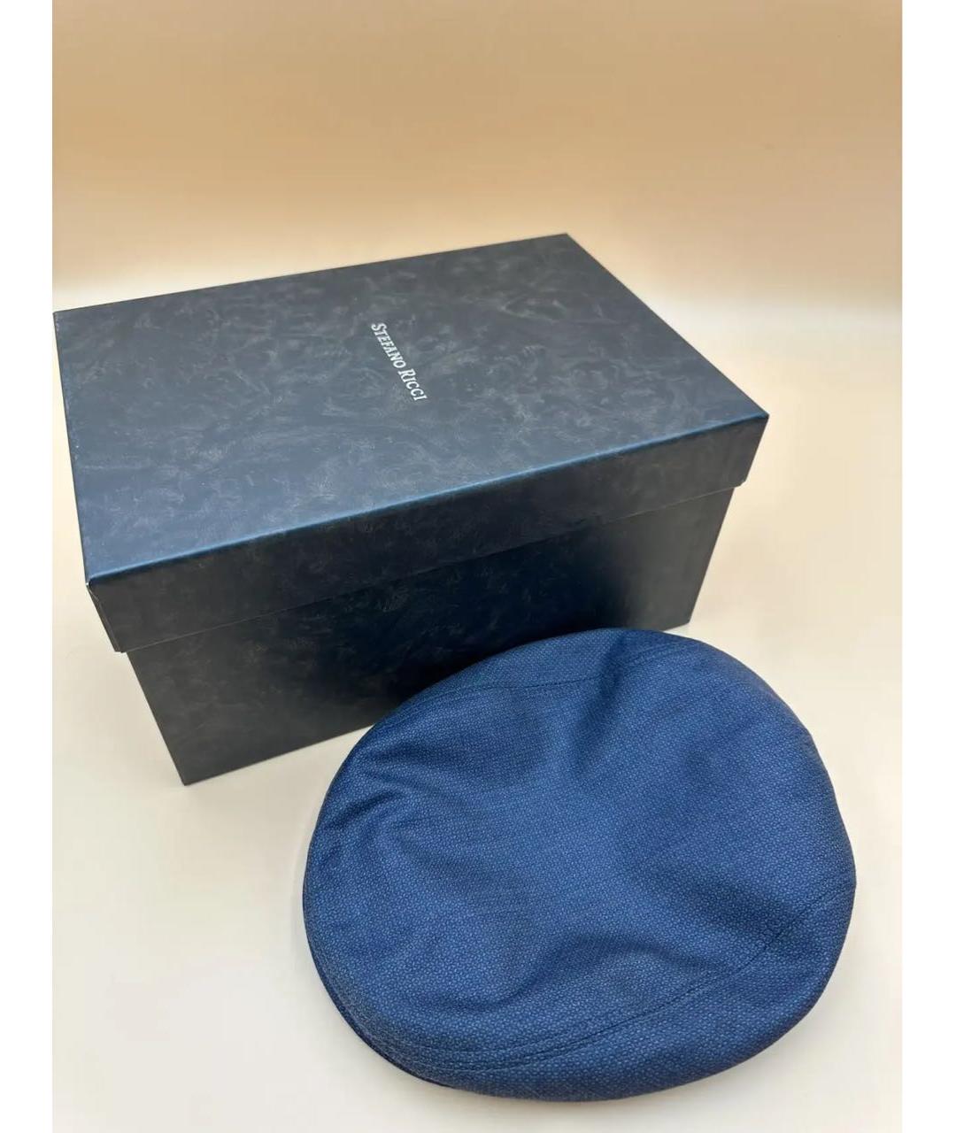 STEFANO RICCI Серая шерстяная кепка/бейсболка, фото 5