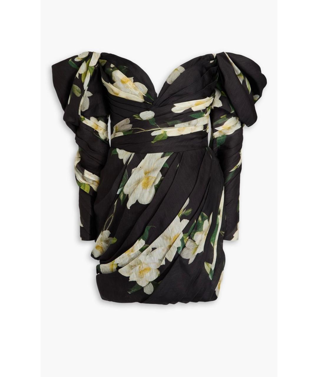 ZIMMERMANN Черное льняное коктейльное платье, фото 10