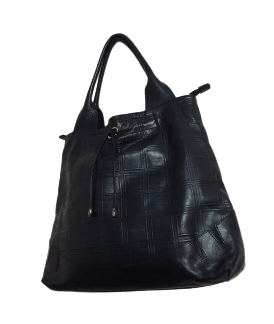 BALDININI Черная кожаная сумка тоут, фото 2