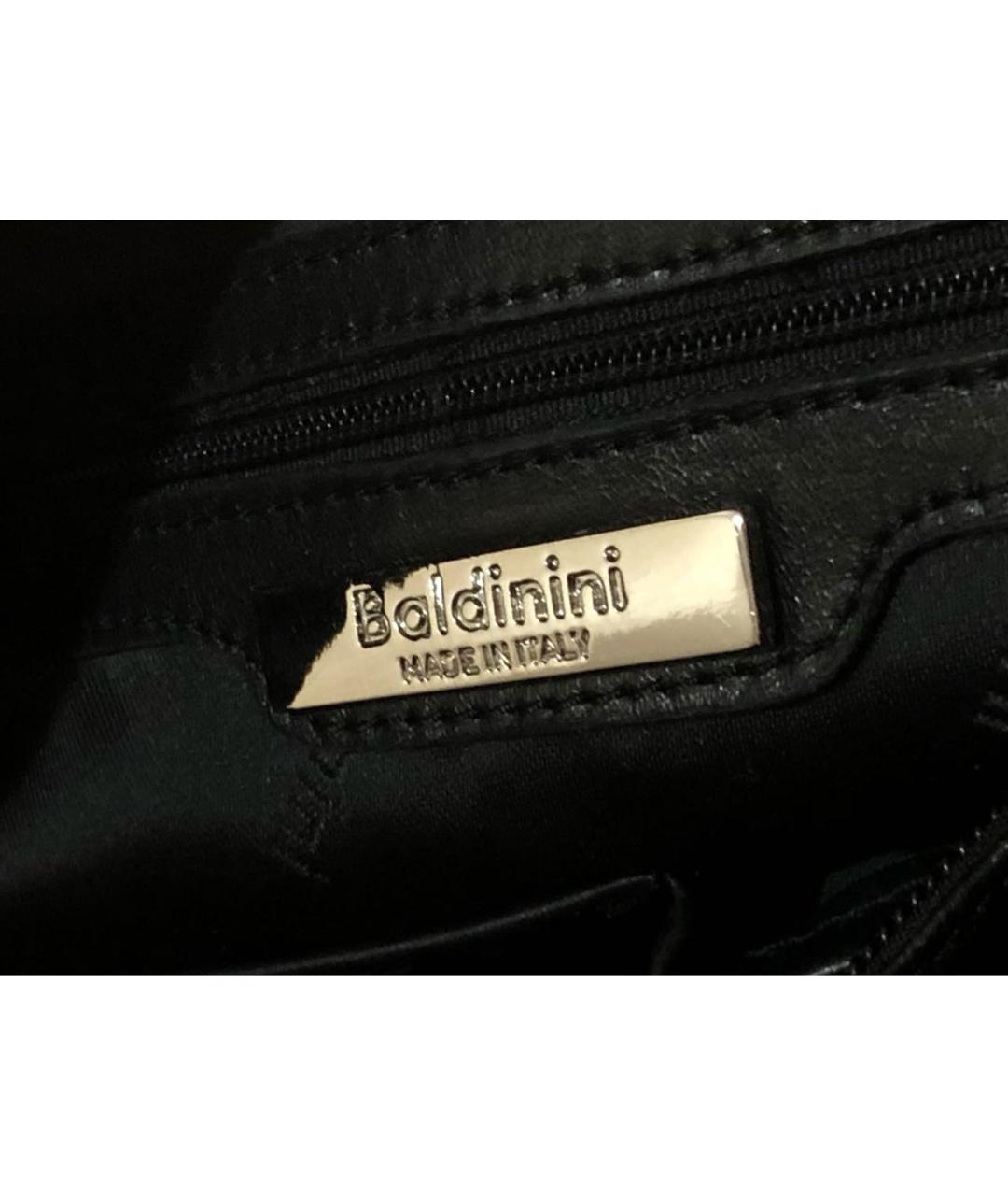 BALDININI Черная кожаная сумка тоут, фото 5