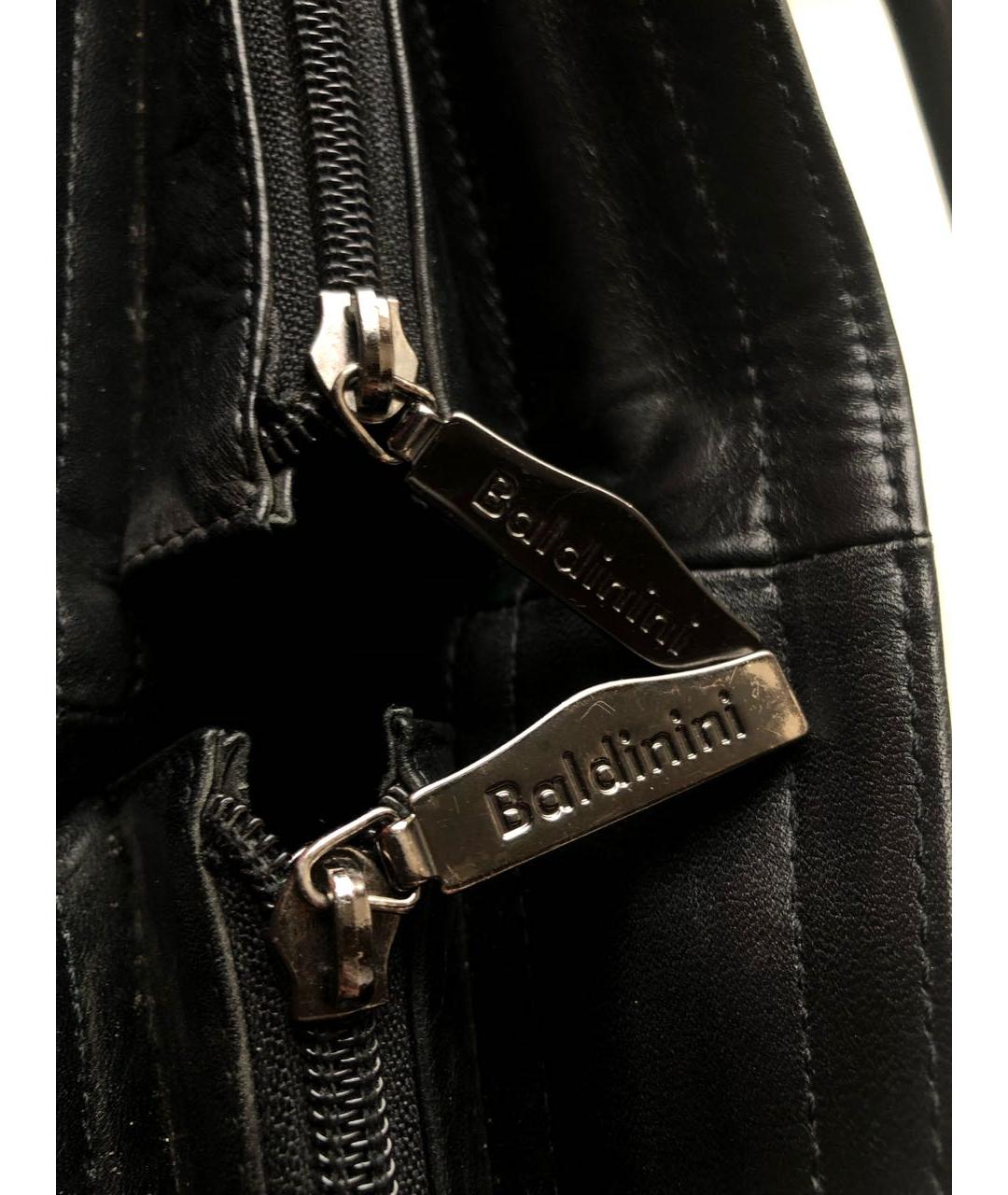 BALDININI Черная кожаная сумка тоут, фото 7