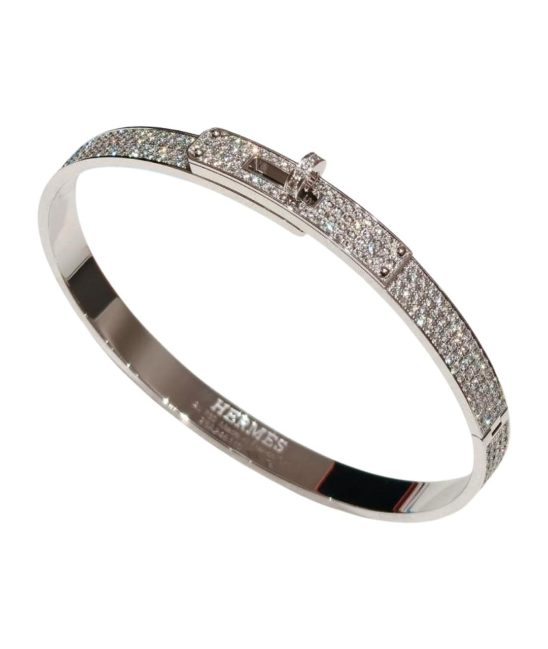 HERMES Серебрянный браслет из белого золота, фото 1