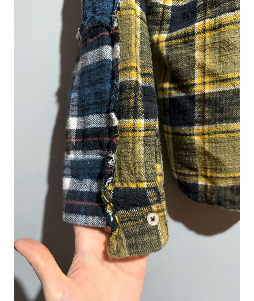 R13 Синяя хлопковая рубашка, фото 7