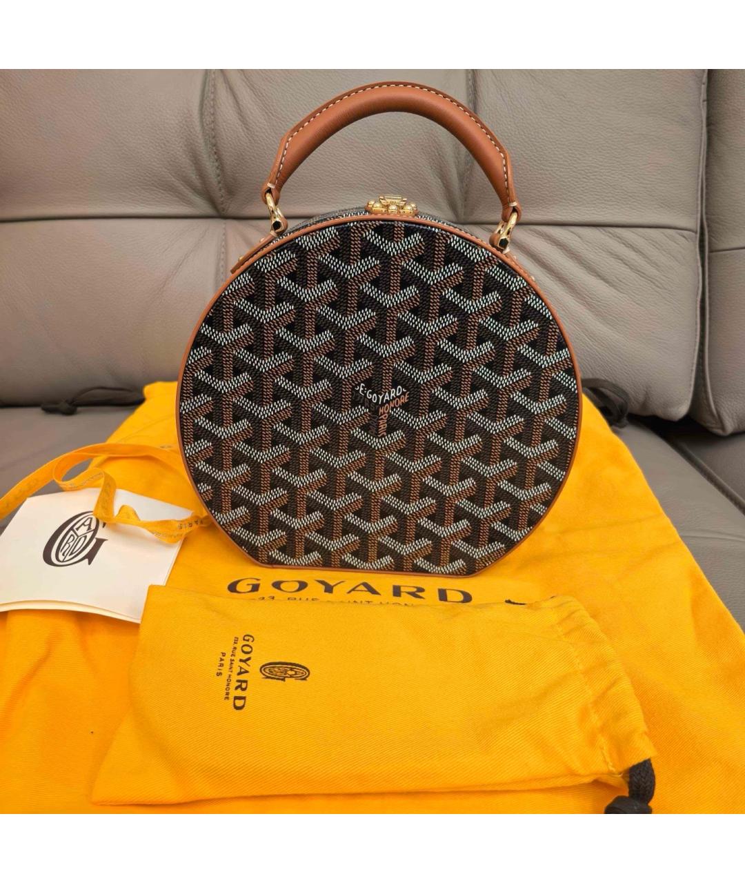 GOYARD Хаки сумка через плечо из искусственной кожи, фото 7