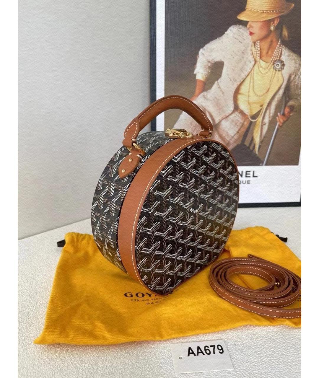GOYARD Хаки сумка через плечо из искусственной кожи, фото 3