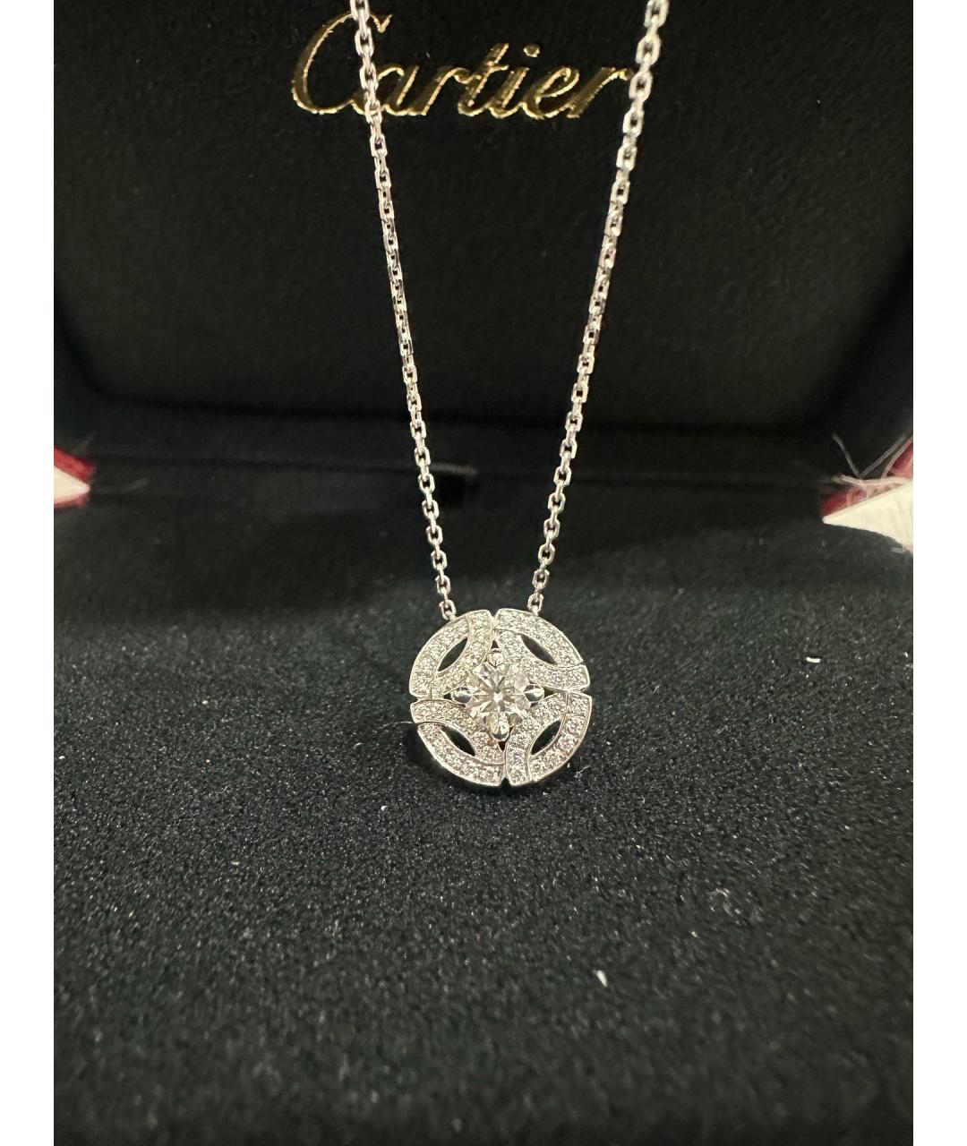 CARTIER Серебряное колье из белого золота, фото 5