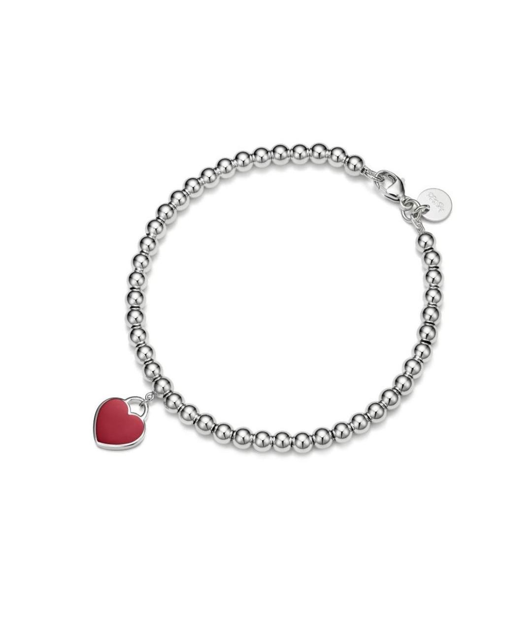 TIFFANY&CO Красный серебряный браслет, фото 1