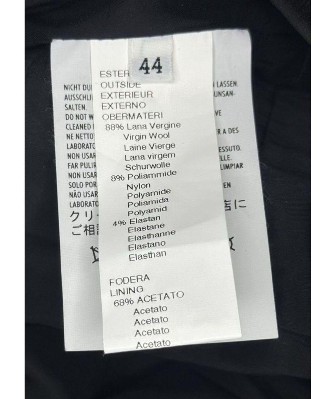 YOHJI YAMAMOTO Черное шерстяное пальто, фото 4