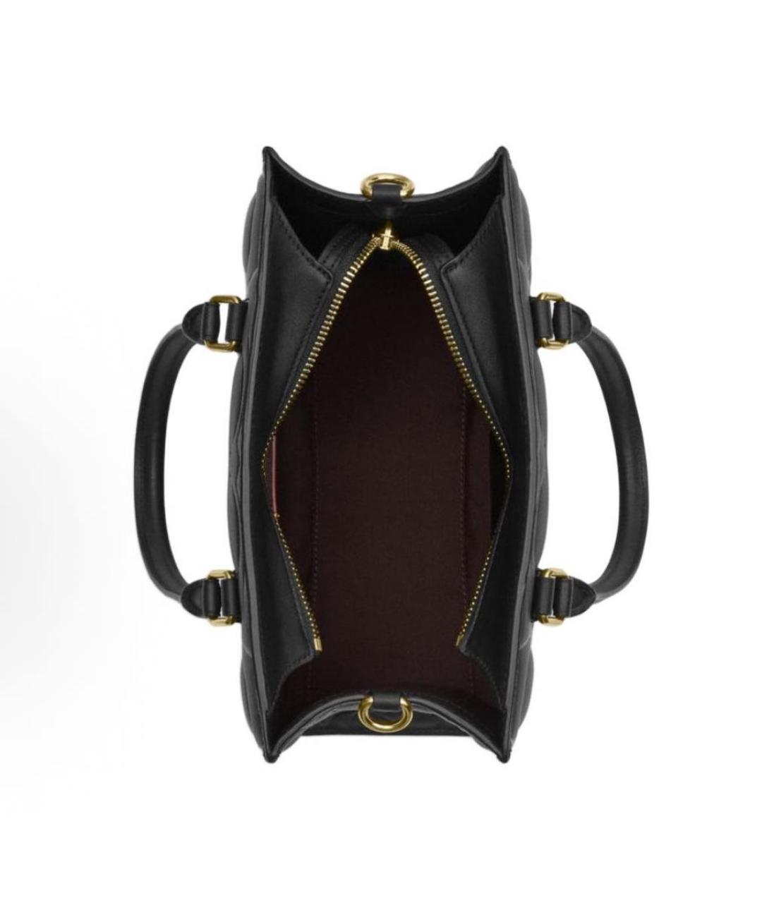 COACH Черная кожаная сумка тоут, фото 3