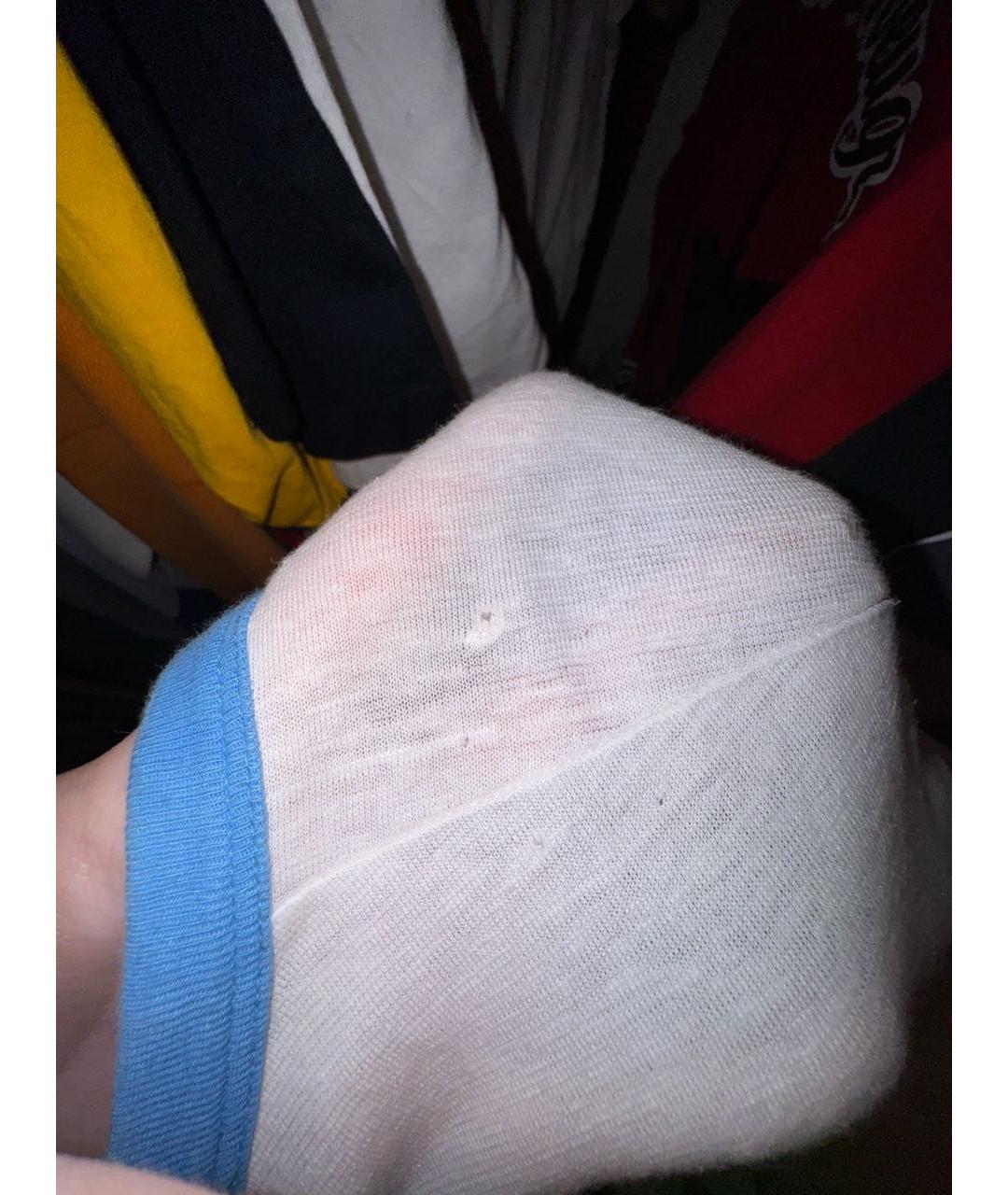 GUCCI Белая хлопко-леновая футболка, фото 3