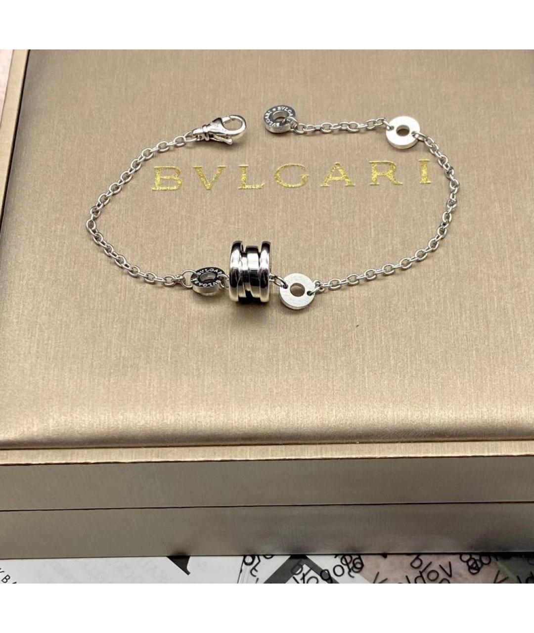 BVLGARI Серебрянный браслет из белого золота, фото 2