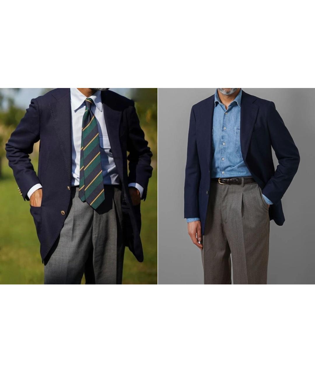 HUGO BOSS Темно-синий шерстяной пиджак, фото 6