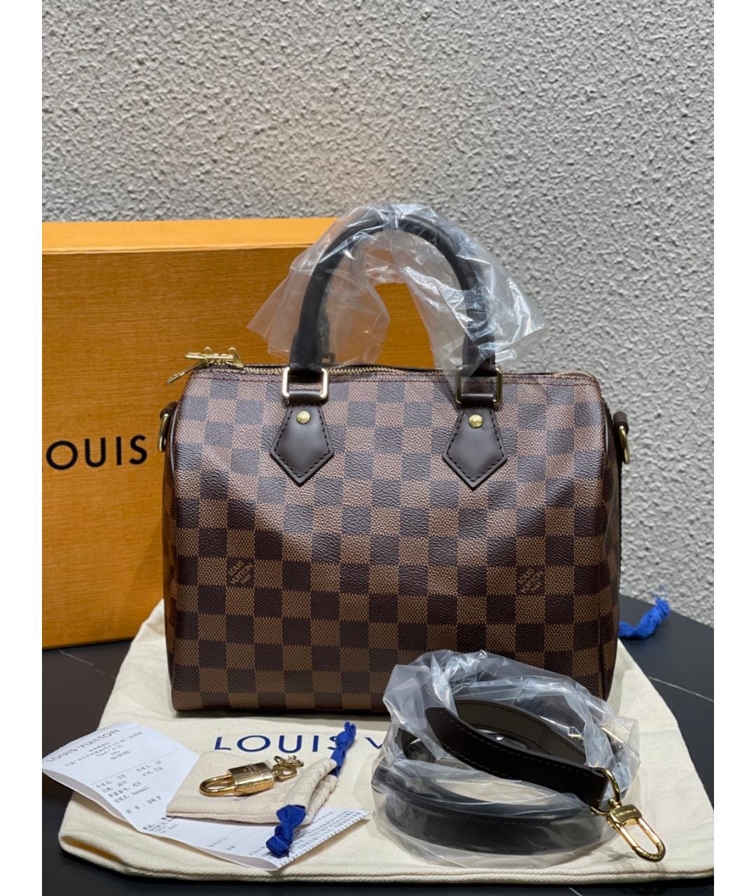 LOUIS VUITTON Коричневая сумка с короткими ручками, фото 10
