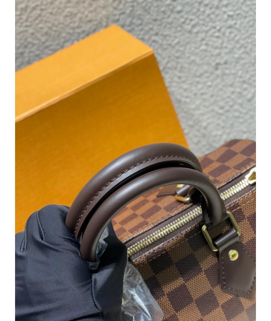 LOUIS VUITTON Коричневая сумка с короткими ручками, фото 7