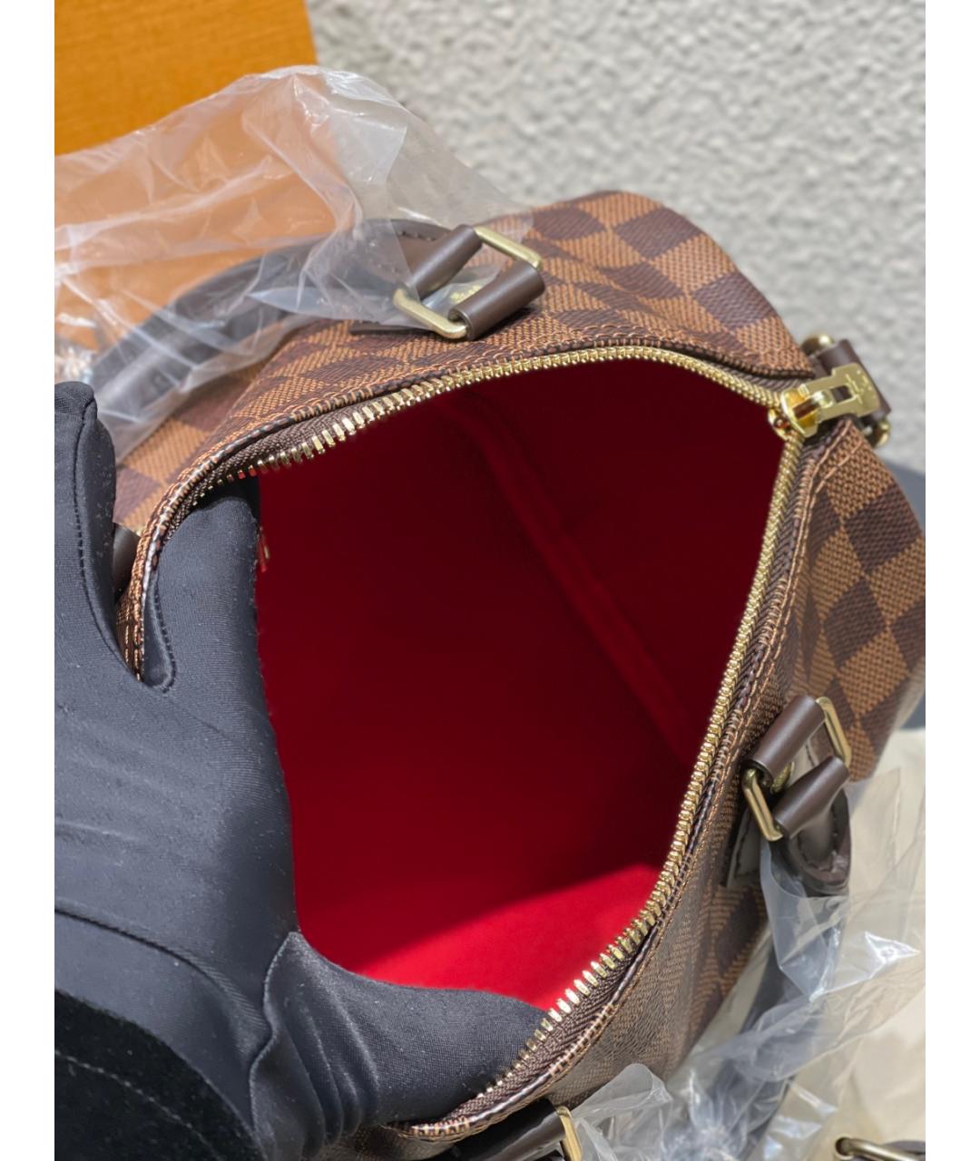 LOUIS VUITTON Коричневая сумка с короткими ручками, фото 8