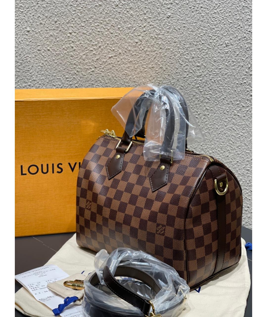 LOUIS VUITTON Коричневая сумка с короткими ручками, фото 3