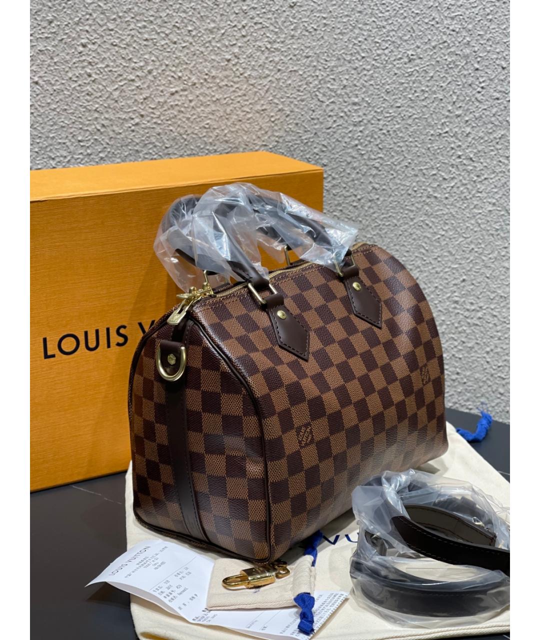 LOUIS VUITTON Коричневая сумка с короткими ручками, фото 2