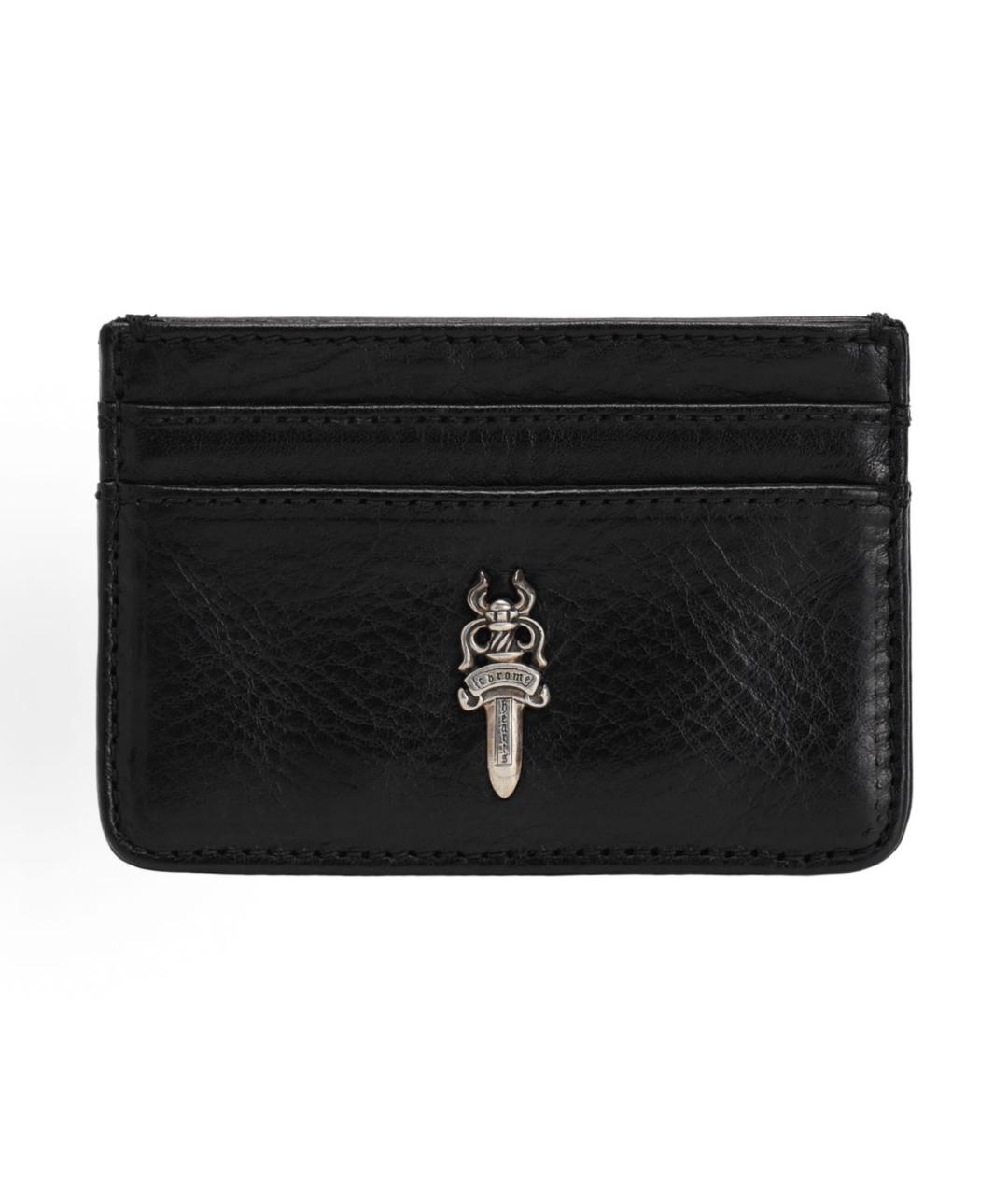 CHROME HEARTS Черный кожаный кардхолдер, фото 5