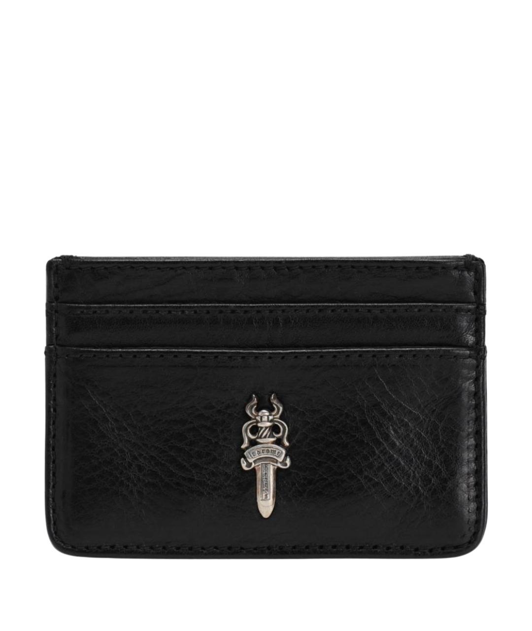 CHROME HEARTS Черный кожаный кардхолдер, фото 1