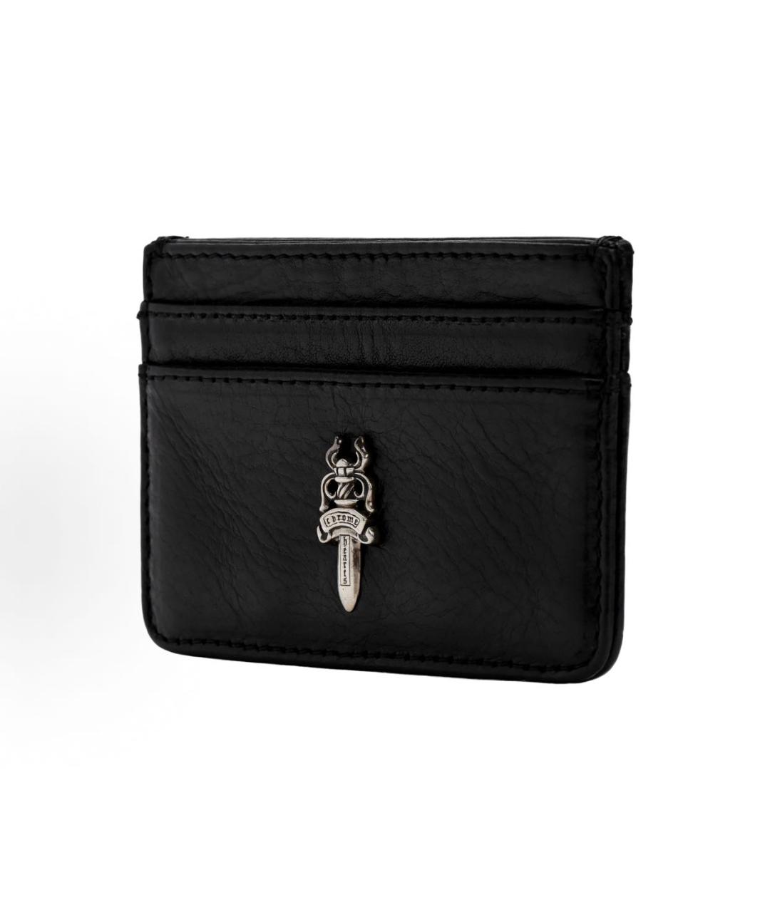 CHROME HEARTS Черный кожаный кардхолдер, фото 3