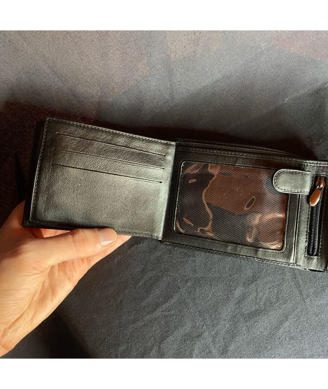 JEAN PAUL GAULTIER Черный кожаный кошелек, фото 5