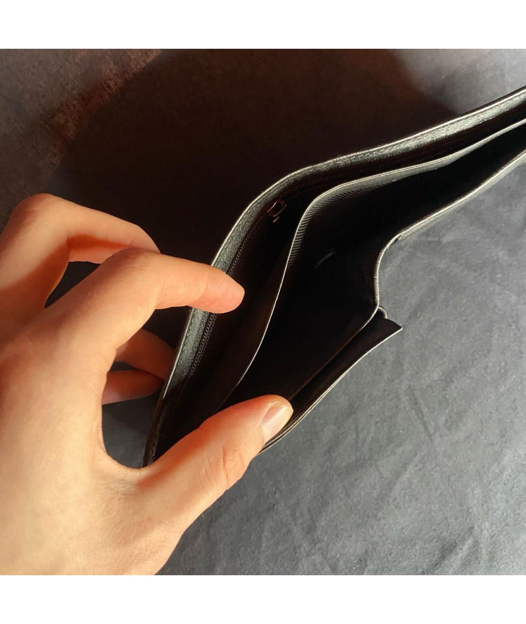 JEAN PAUL GAULTIER Черный кожаный кошелек, фото 7