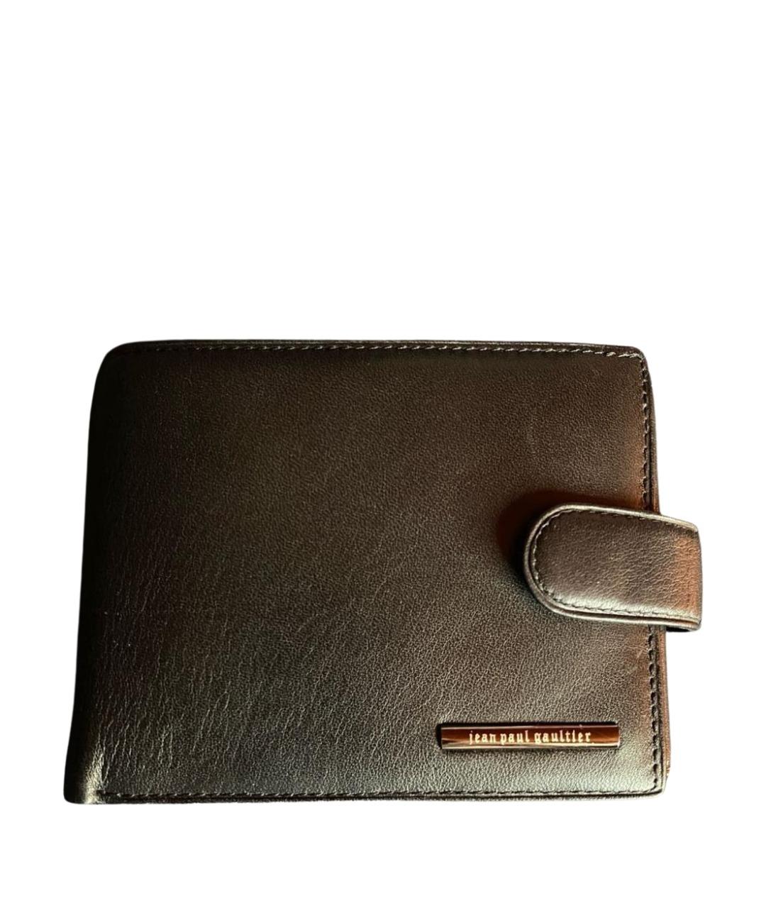 JEAN PAUL GAULTIER Черный кожаный кошелек, фото 1