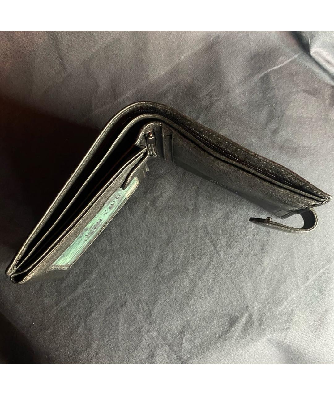JEAN PAUL GAULTIER Черный кожаный кошелек, фото 6