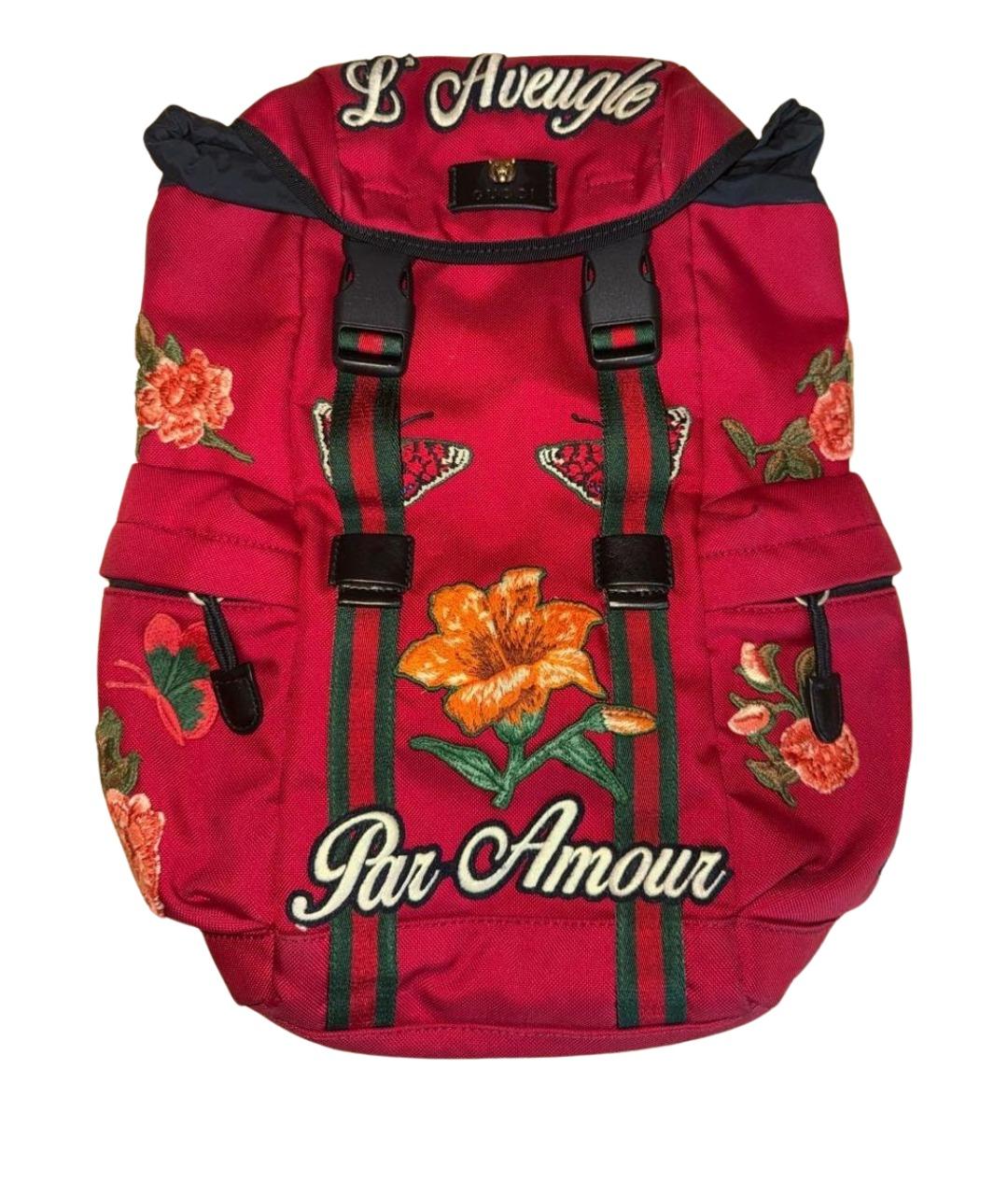 GUCCI Красный рюкзак, фото 1