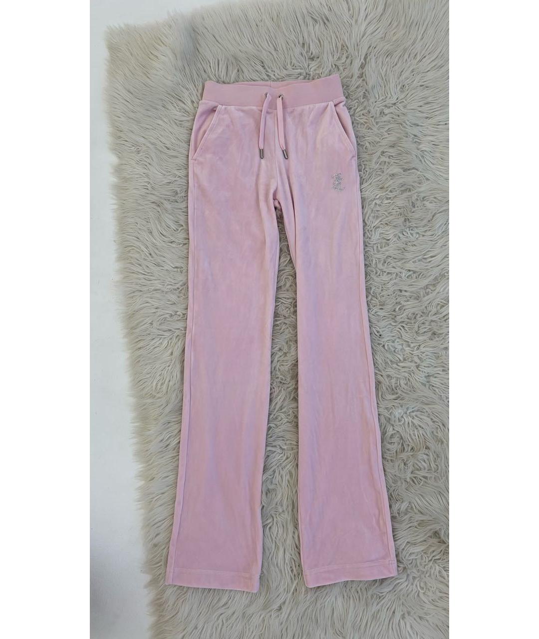 JUICY COUTURE Розовый велюровый спортивные костюмы, фото 5