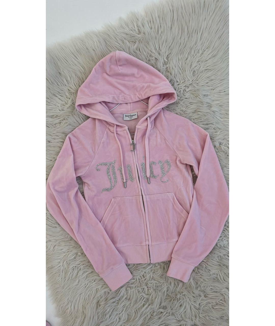 JUICY COUTURE Розовый велюровый спортивные костюмы, фото 2