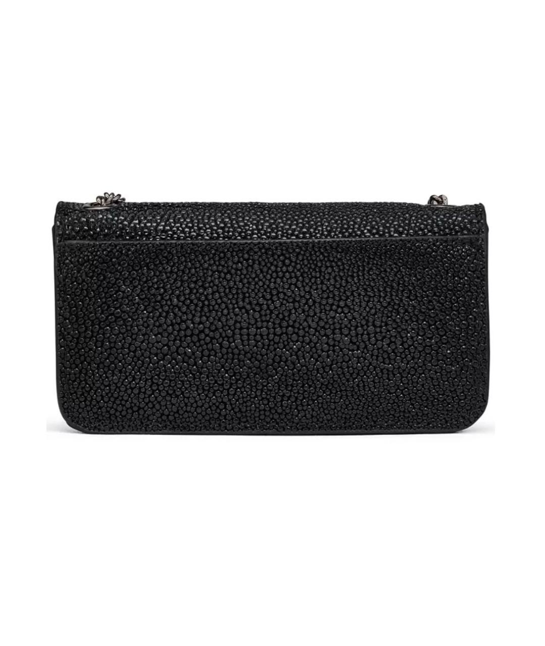 KARL LAGERFELD Черная кожаная сумка через плечо, фото 3