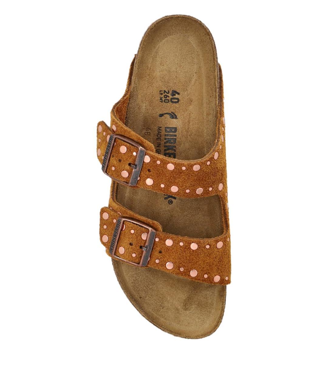 BIRKENSTOCK Коричневые замшевые сандалии, фото 6