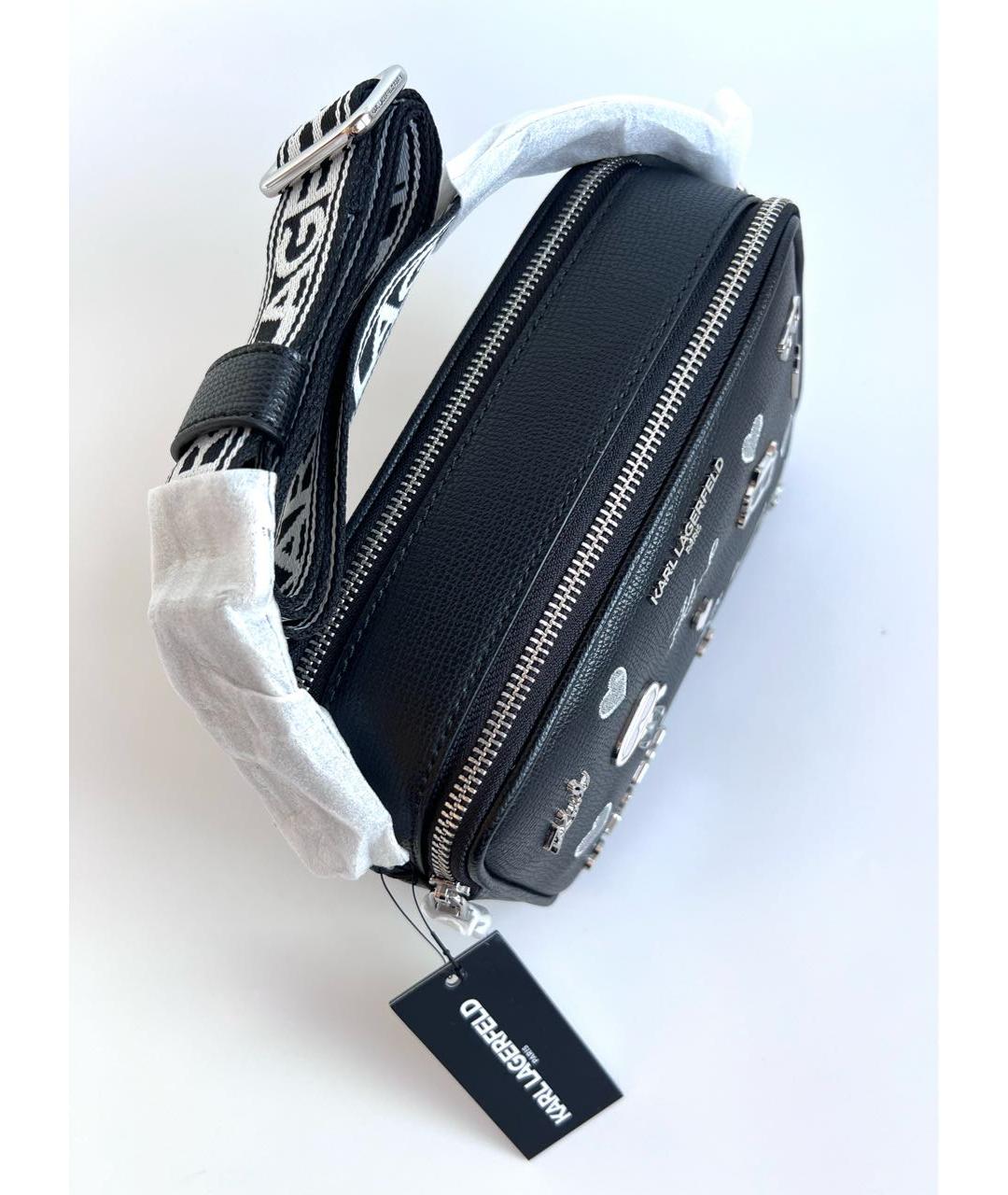 KARL LAGERFELD Черная сумка через плечо, фото 8