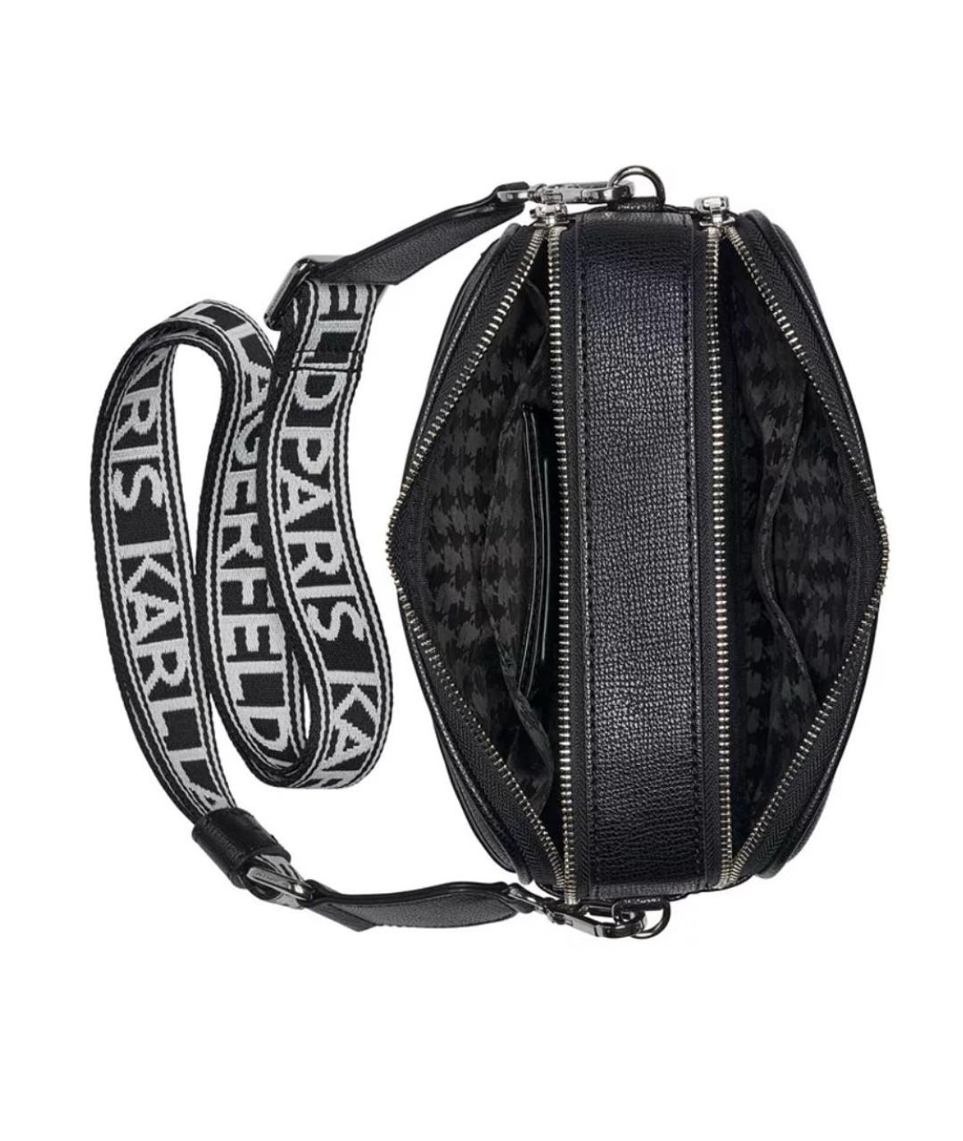 KARL LAGERFELD Черная сумка через плечо, фото 4