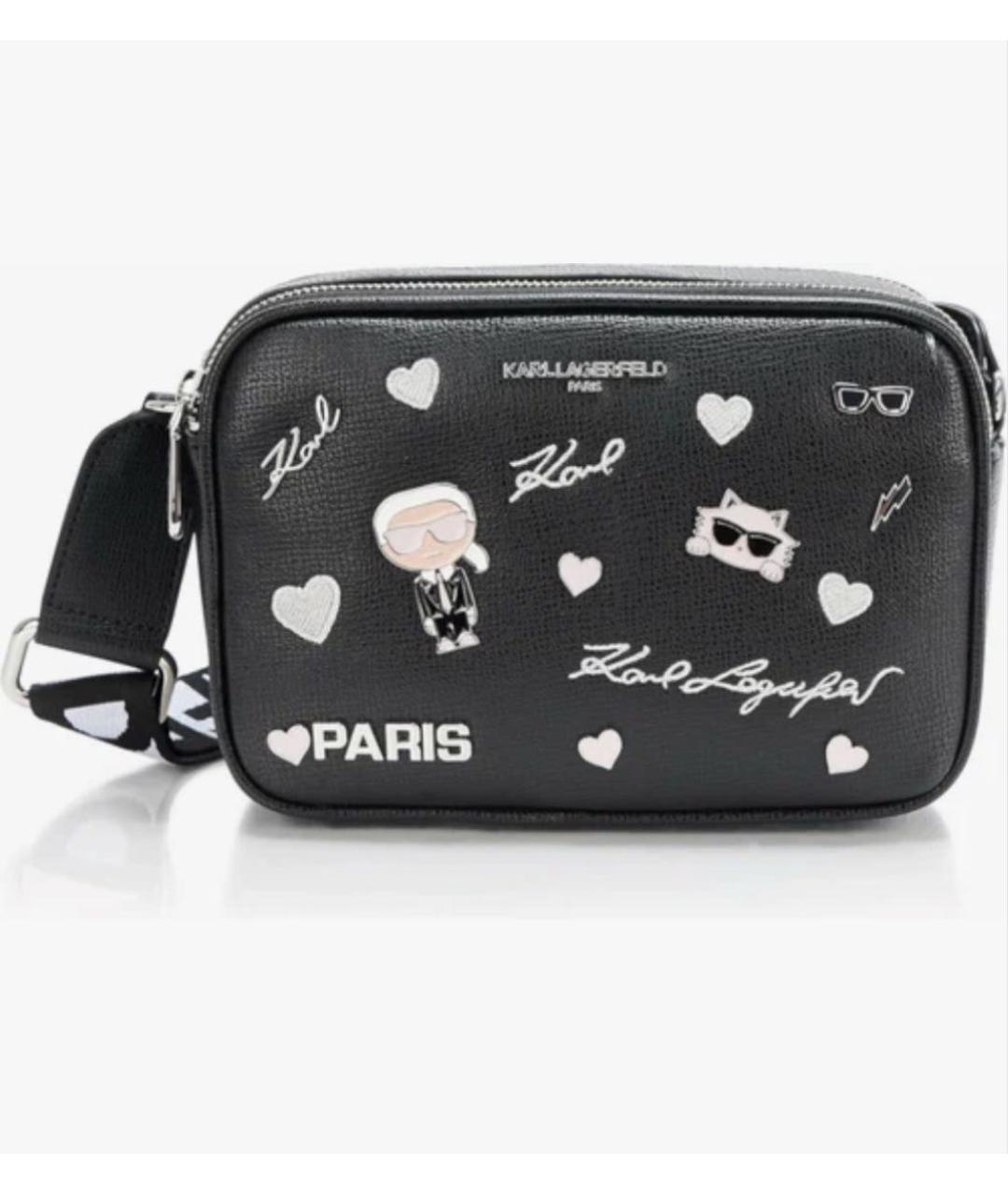 KARL LAGERFELD Черная сумка через плечо, фото 9