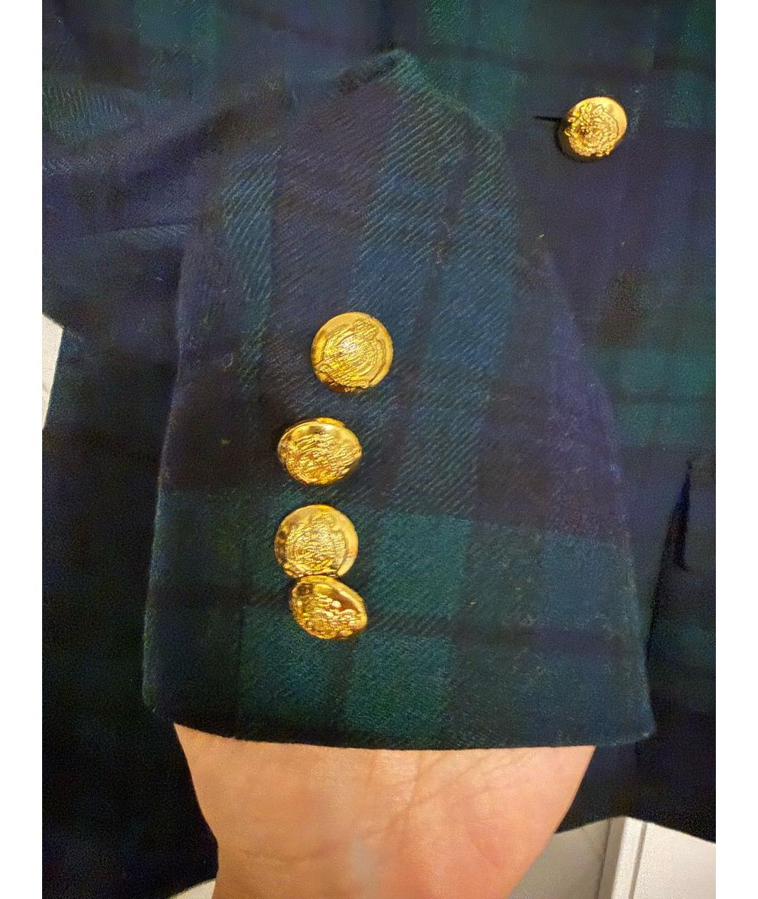 RALPH LAUREN Зеленый шерстяной жакет/пиджак, фото 4