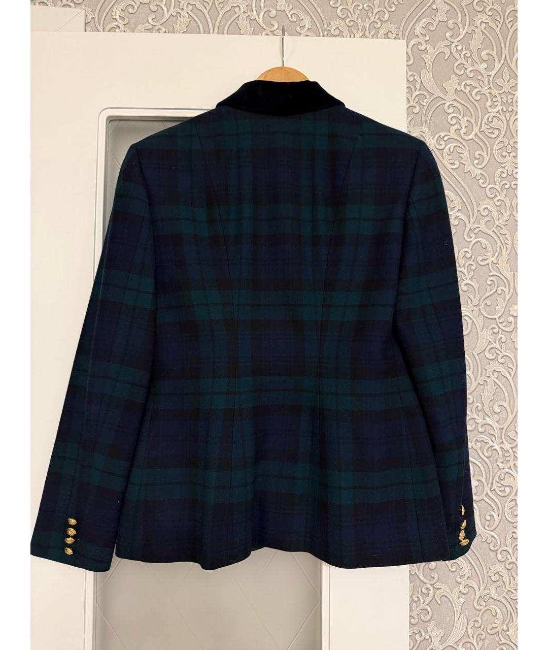 RALPH LAUREN Зеленый шерстяной жакет/пиджак, фото 2