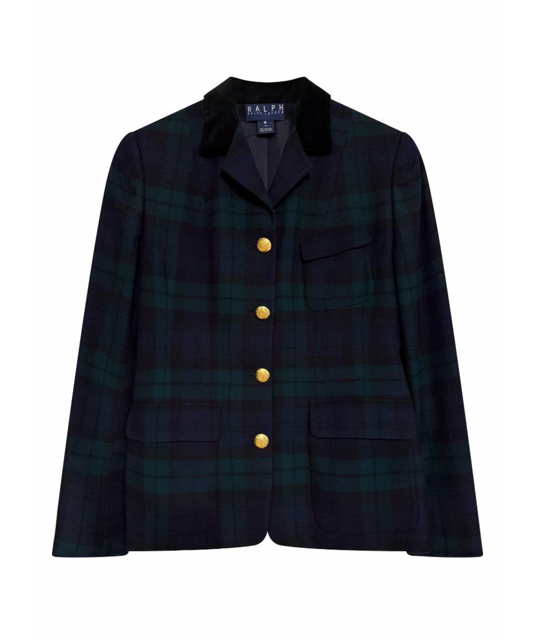 RALPH LAUREN Зеленый шерстяной жакет/пиджак, фото 1