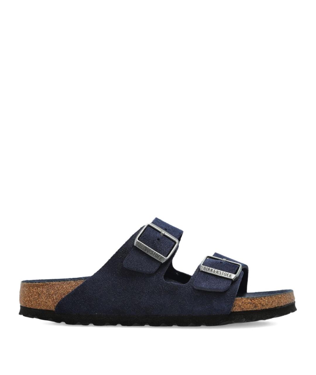 BIRKENSTOCK Синие замшевые сандалии, фото 1