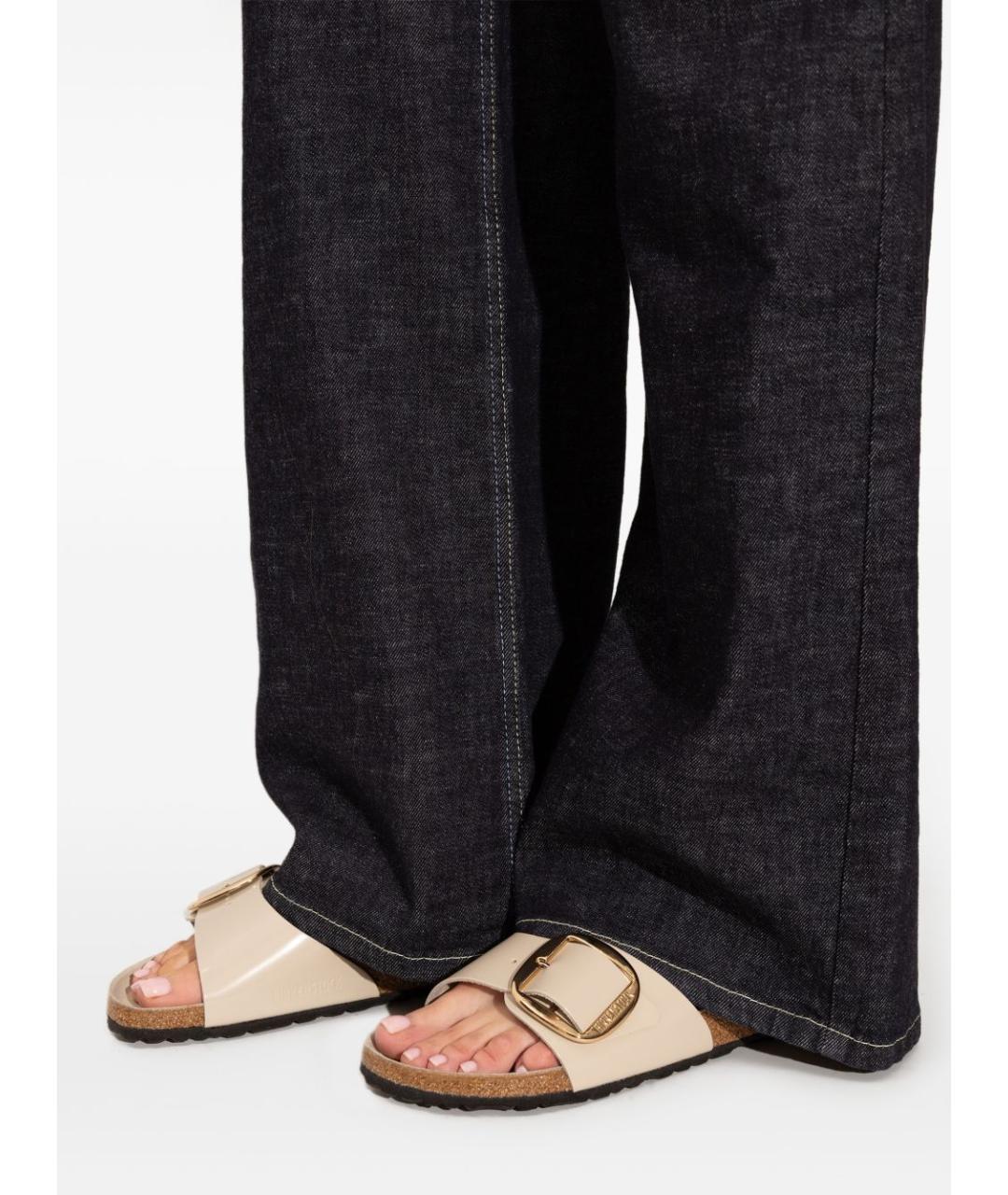 BIRKENSTOCK Белые кожаные шлепанцы, фото 6