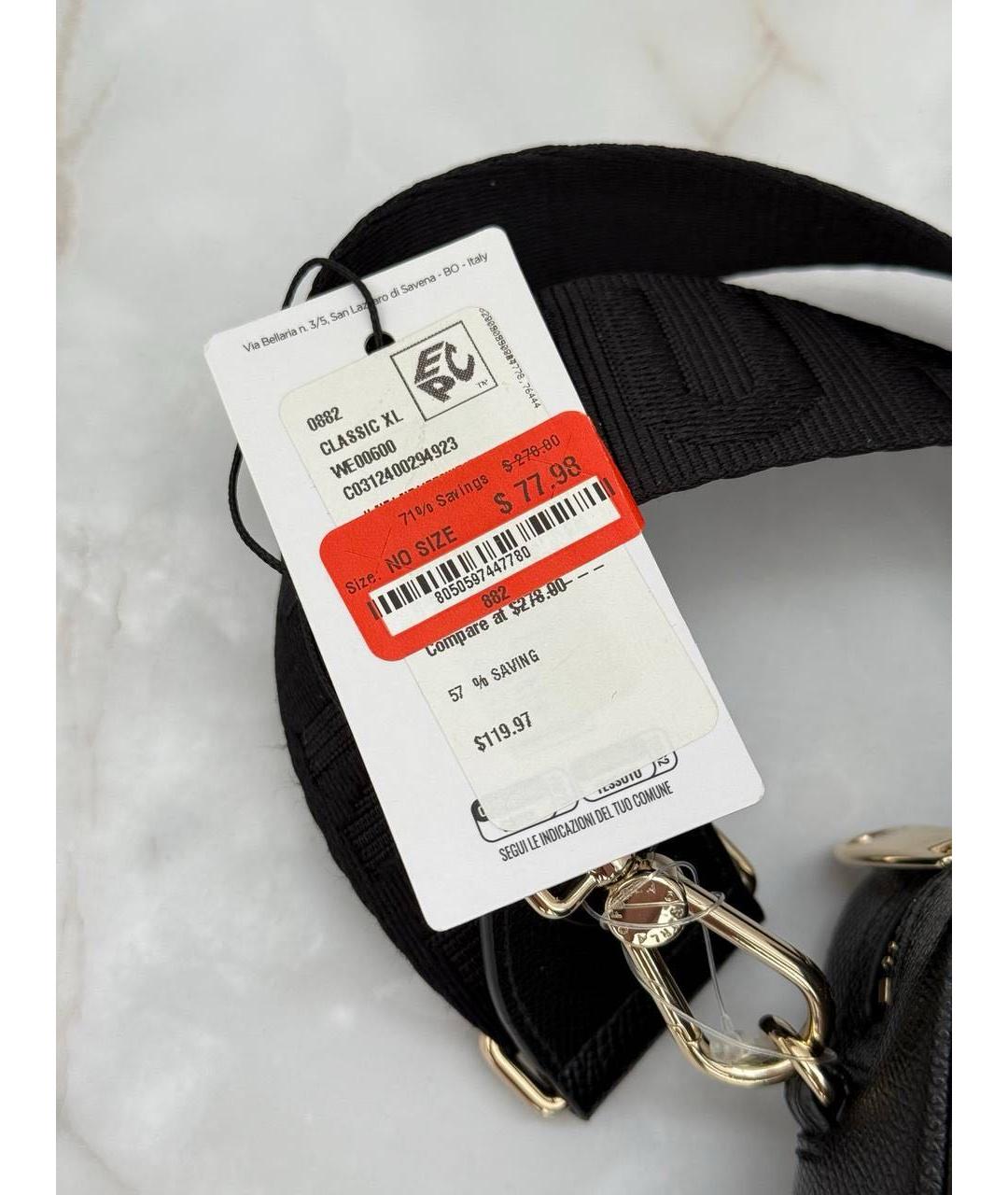 FURLA Черная кожаная сумка через плечо, фото 7